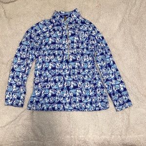Lilliy Pulitzer half zip sweater
